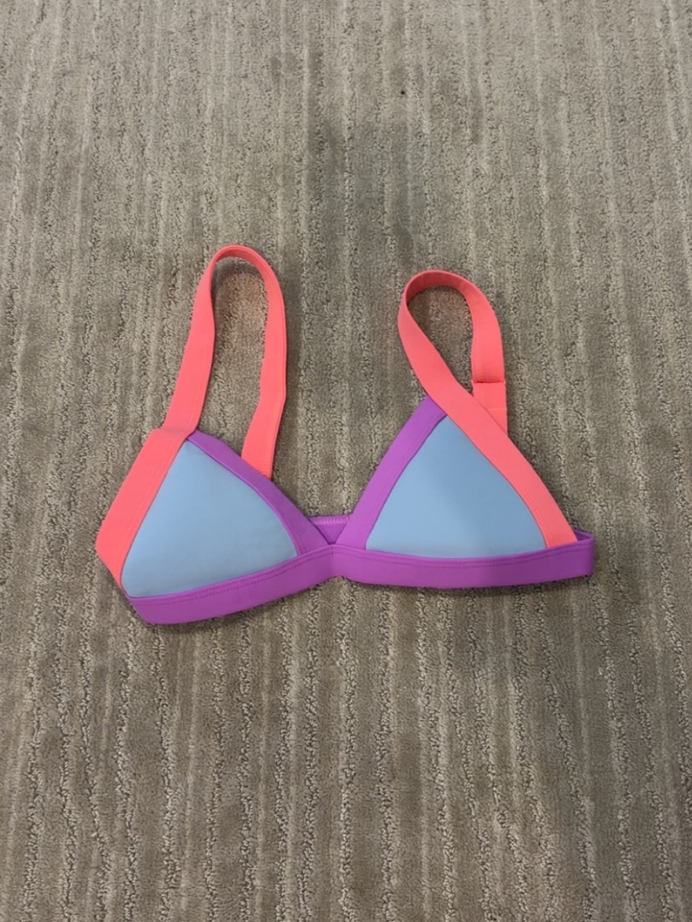 One One Colorblock Bikini Top
